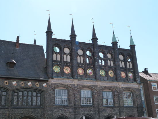 Am Marktplatz in Lübeck