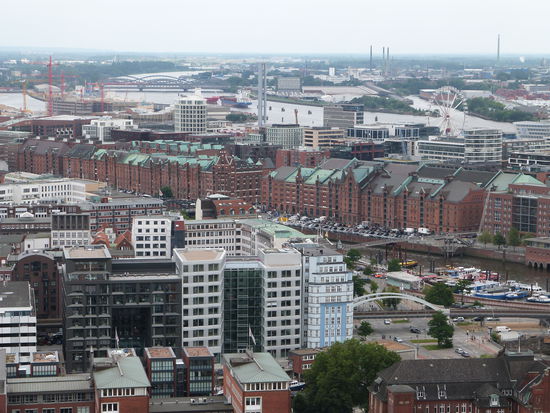 Die Speicherstadt von oben