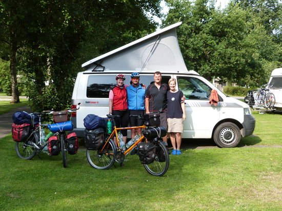 Treffen mit den Reiseradlern Anni und Peter - kleines Verwandschaftstreffen bei Bremen