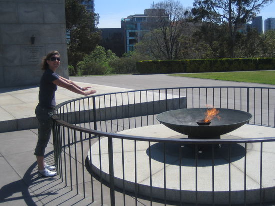 Aber zumindest das beruehmte Feuer haben wir gefunden (schoen warm....)