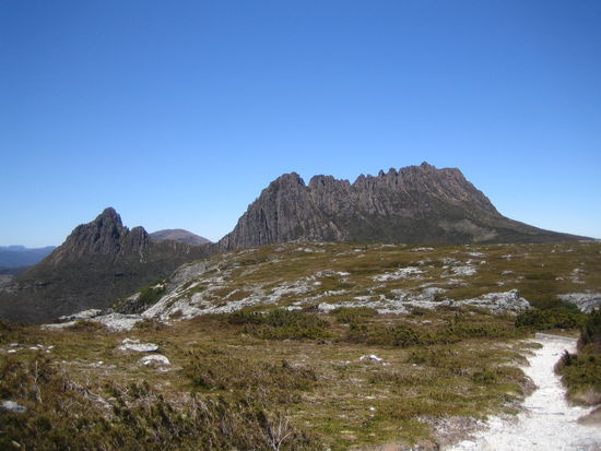 Und hier einmal in der ganzen Pracht: Cradle Mountain