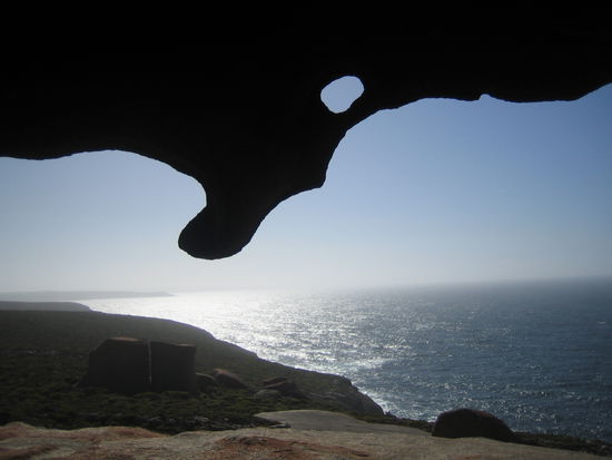 Aus dem Felsen herausfotografiert...