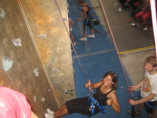 Gesichert wurde ich von Oli, einem deutschen Geophysiker! Da soll mal jemand sagen man lernt im Urlaub nichts...