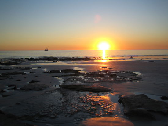 Ankunft in Broome: Welch herrlicher sonnenuntergang!!!