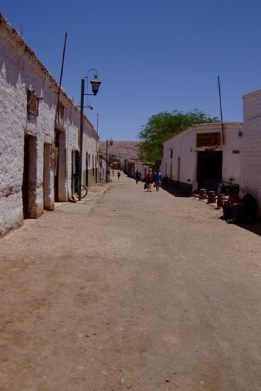 In San Pedro de Atacama sind fast alle Strassen noch unbefestigt!