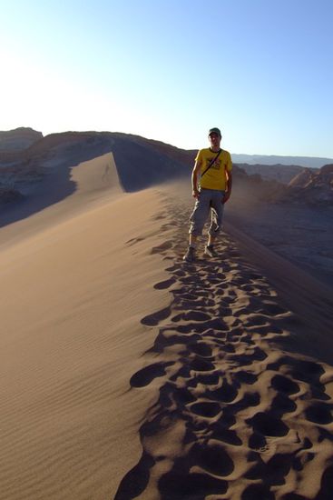 Spaziergang auf der Sandduene.