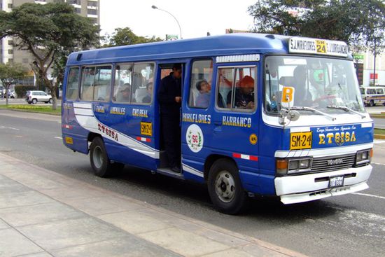 Ein typischer Minibus..