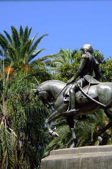 Im Parque 25 de Julio.