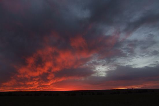 Abenddaemmmerung ueber La Cumbre.