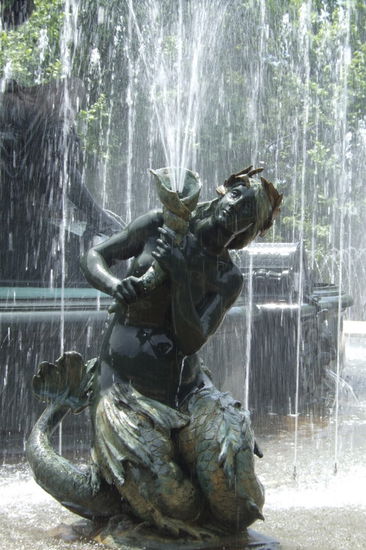 Auch der grosse Springbrunnen fasziniert uns.