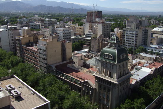 Sicht ueber Mendoza.