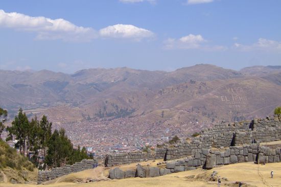 Sicht auf Cusco vom Sacsayhuaman