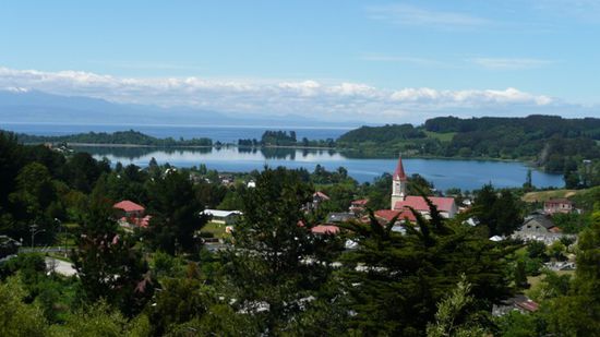 Das Bilderbuchdoerfchen Puerto Octay.