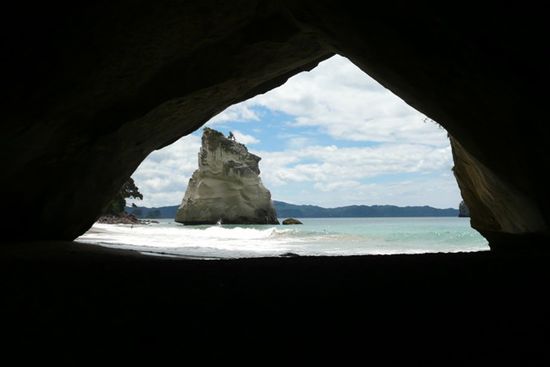 Blick durch den "Tunnel".