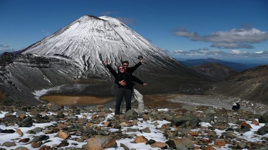 Oben auf dem Tongariro angekommen!