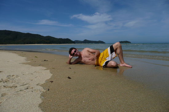 ...und Peter geniesst's in vollen Zuegen!