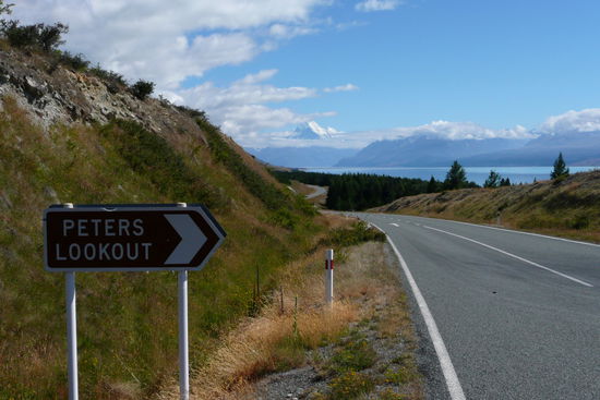 Kiwi's Gastfreundschaft: Sie haben extra einen Lookout fuer Peter errichtet! 