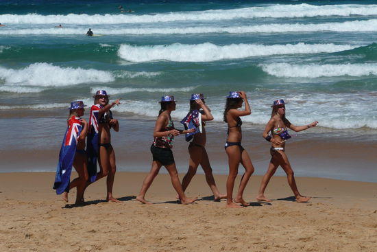 Mit stilgerechter Verkleidung wird der Australian Day gefeiert. 