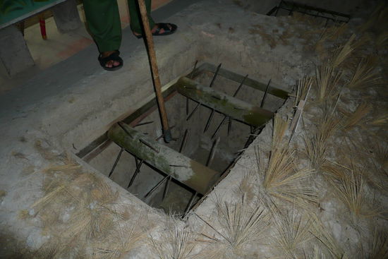 Eine der brutalen Fallen.