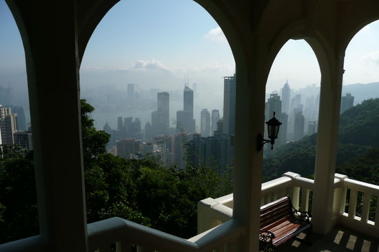 Blick auf Hongkong vom Peak aus.