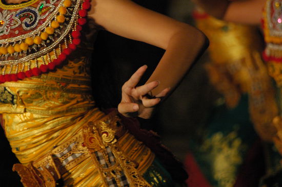 Tänzerin beim Barong Tanz