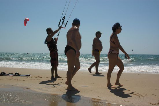 Manche kiten, andere nicht