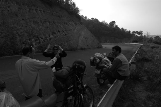 Kurze Rast unterwegs