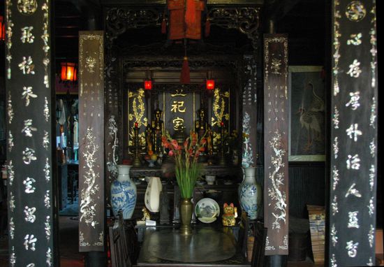 Haustempel im Minh A Guest House