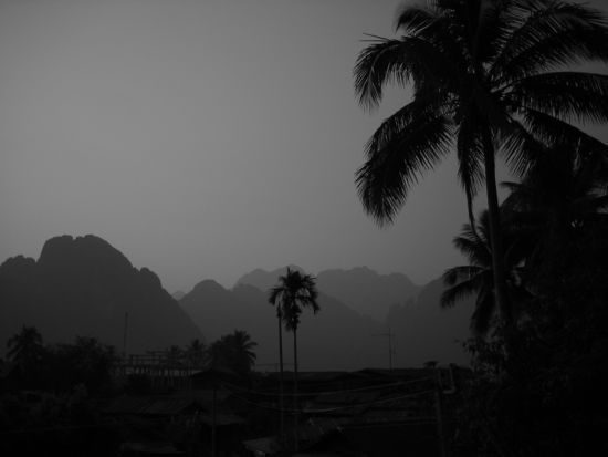 Karstlandschaft bei Vang Vieng