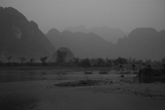 Am Nam Xong-Fluss in Vang Vieng