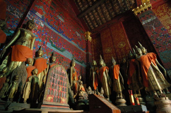 In einem der Tempel des Wat Xieng Khong