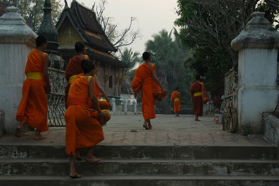 Rueckkehr in die Tempel nach dem Bettelgang