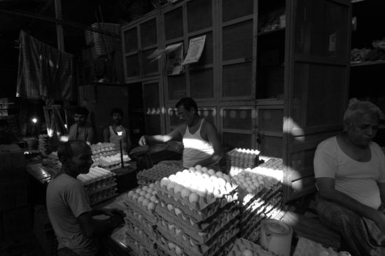 "Famous Egg Stall" im New Market in Chowringhee