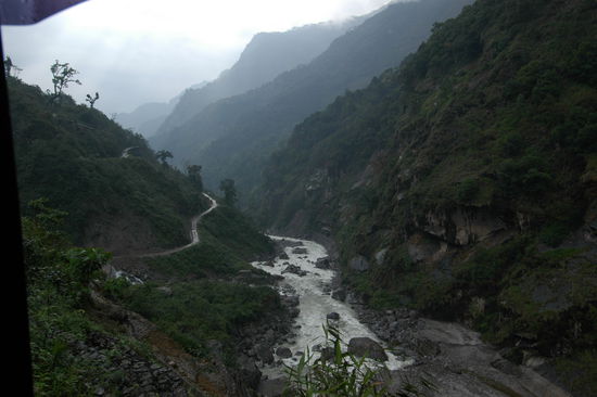 Auf dem Weg in den Norden Sikkims
