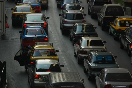 Stillstand: Dauerzustand auf Bangkoks Strassen