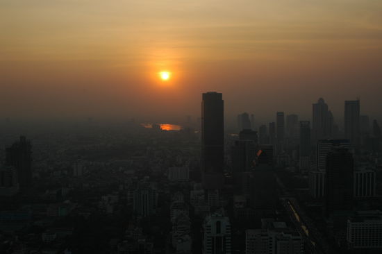 Bangkok, vom Vertigo Restaurant im 61. Stock gesehen