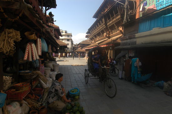 In der Altstadt von Kathmandu