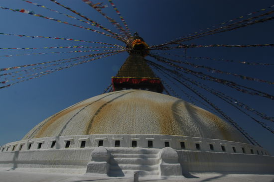 Bodnath;
Der Stupa