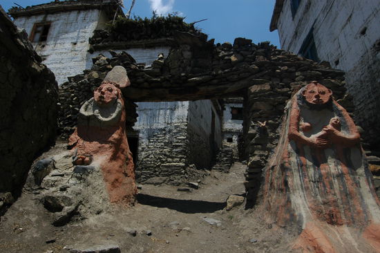 In Jharkot;
Ortseingang