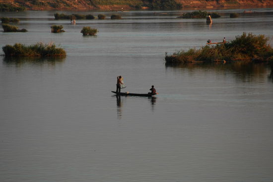 Abendstimmung in Si Phan Don
