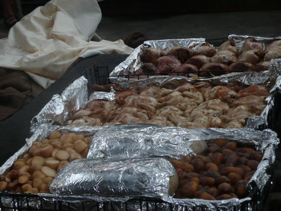 Das anfaenglich unappetitlich aussehende Nachtessen