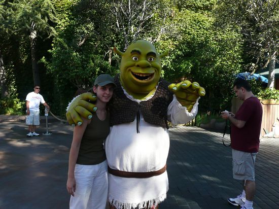 Irene mit Shrek (oh schreck)