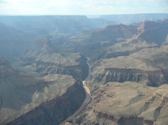 Grand Canyon vom Helikopter aus.