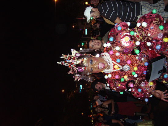 Creazy Halloweenparty auf den Strassen von Hollywood.