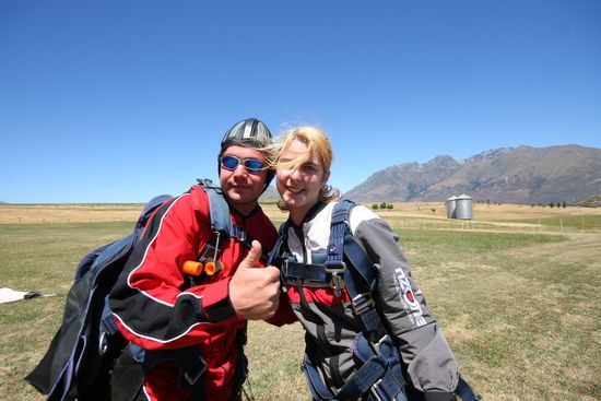 Und dann eine Erlogreiche Landung auf dem Boden