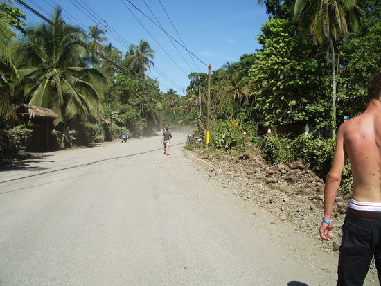 Strasse Richtung Puerto Viejo Centro