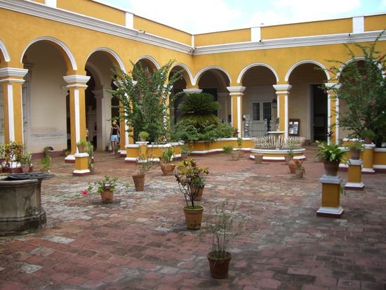 Der Innenhof des Museo Historia