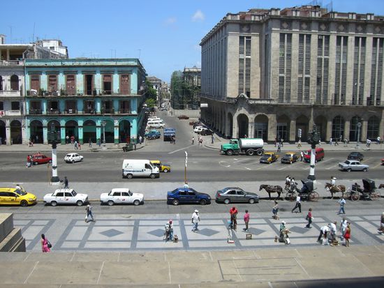 Blick von der Treppe des Capitolio