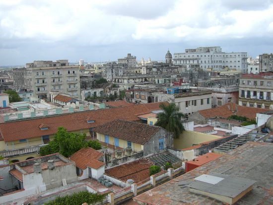 Blick von der Dachterasse des Ambos Mundus