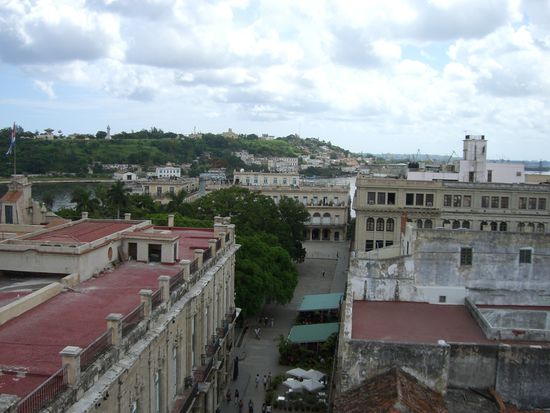 Blick von der Dachterasse des Ambos Mundus